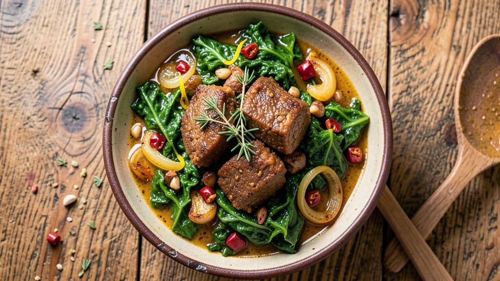 Authentic Jamaican Stew Beef Recipe: Rum-Infused Richness With Callaloo and Scotch Bonnet Heat