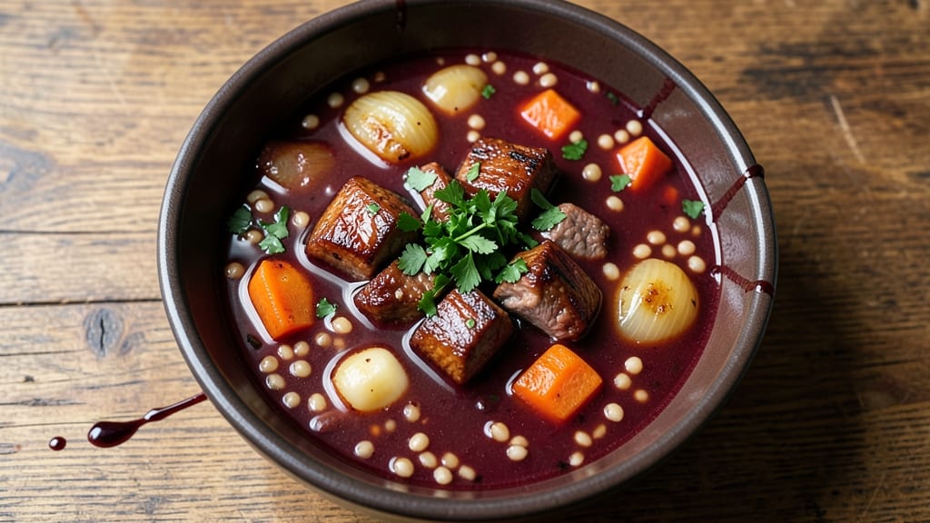 Beef Barley Soup Recipe with Red Wine: Deep Wine-Braised Richness in One Pot