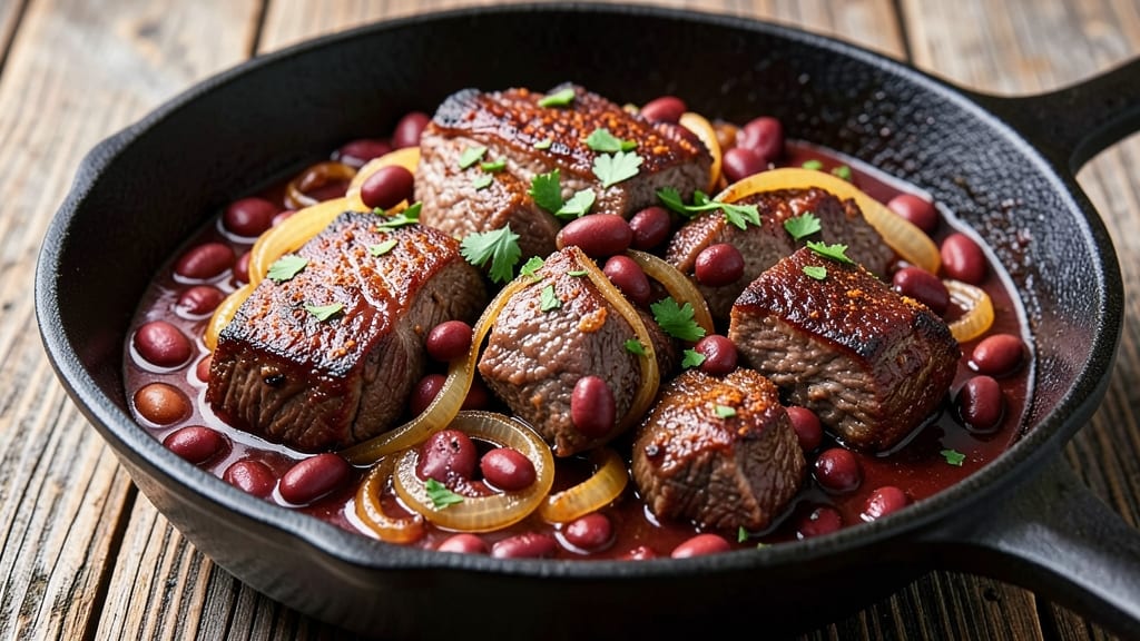 Beef and Red Beans Recipe: Smoky Cajun Heat Meets Melty Potato Topping