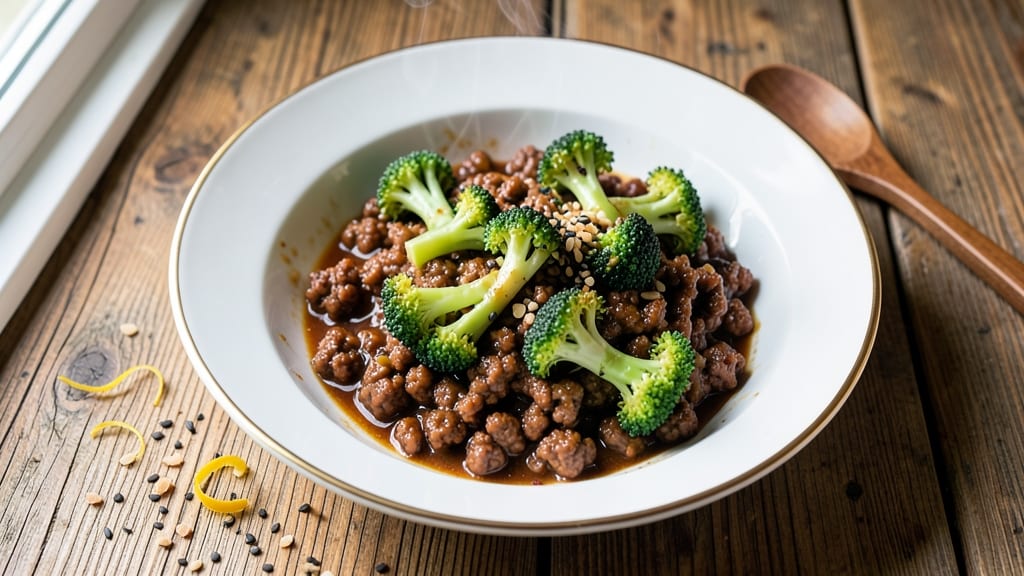 Beef and Broccoli Recipe Using Ground Beef: Wok-Fired Crunch With Umami-Packed Soy Sauce