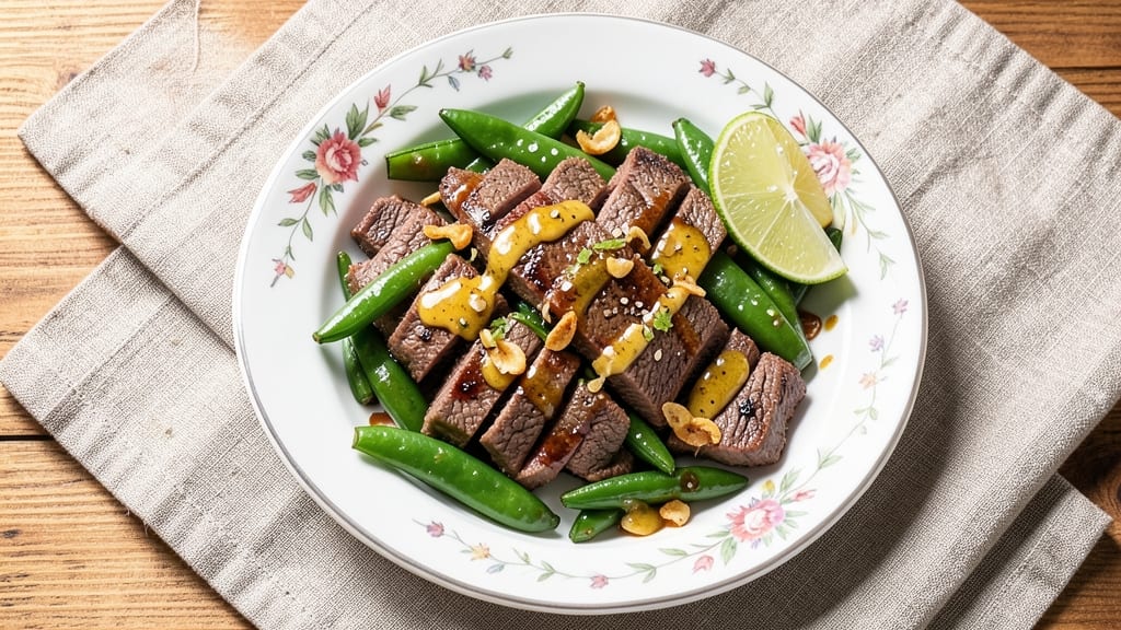 Beef and Snap Peas Recipe: Quick Stir-Fry With Bright Soy-Lime Zing