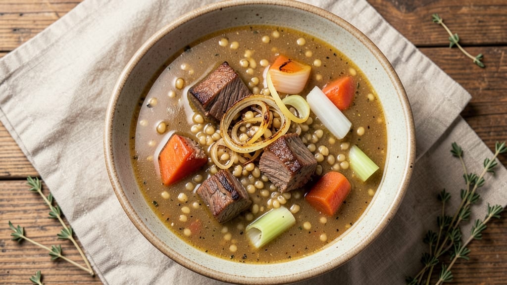 Beef and Barley Soup Recipe by Rachael Ray: Hearty Winter Comfort in One Pot