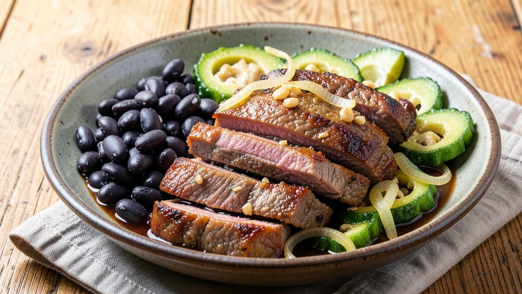 Beef Ampalaya With Black Beans Recipe: Filipino-Style Bitter Melon and Hearty Bean Harmony