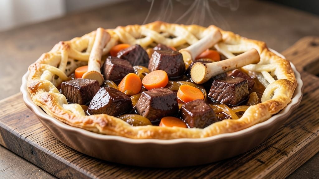 Beef and Bone Marrow Pie Recipe: Rich Pastry Crust with Decadent Filling