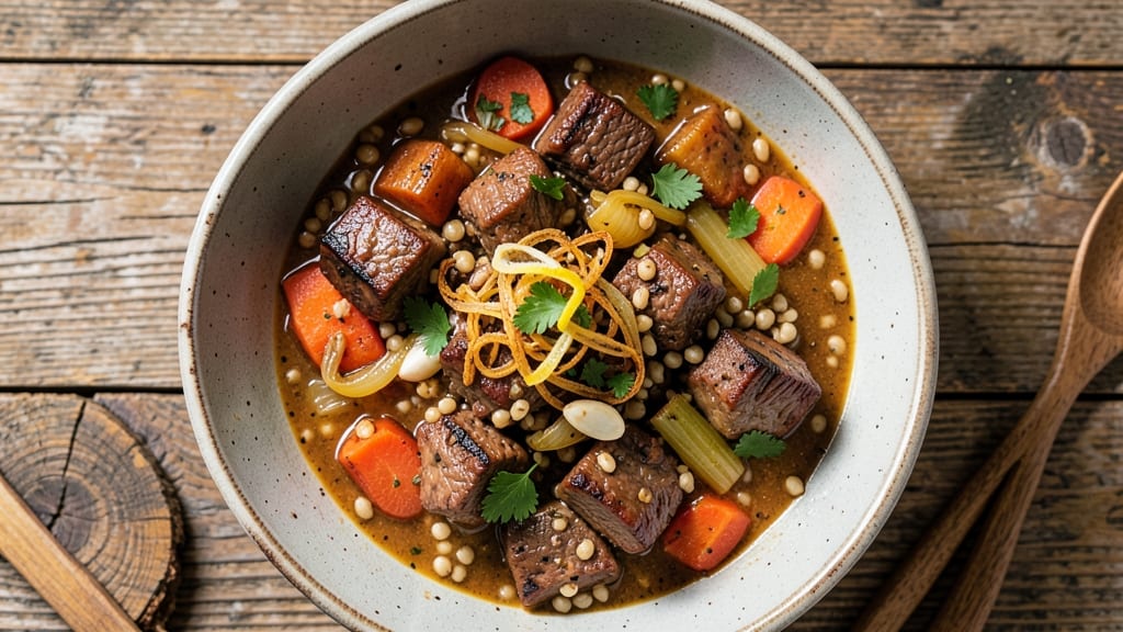Beef and Pearl Barley Stew Recipe: Hearty Winter Stew With Nutty Depth