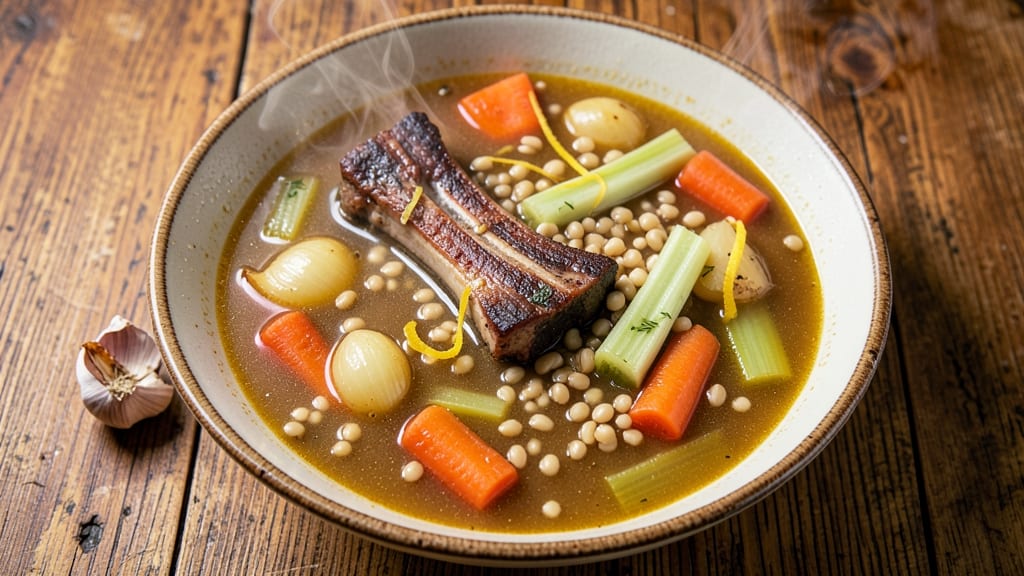 Beef Barley Soup Recipe With Soup Bones: Rich Bone Broth Depth From Marrow