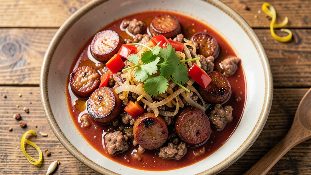 Beef and Pork Sausage Chili Recipe: Deep-Smoked Spice That Builds All Day