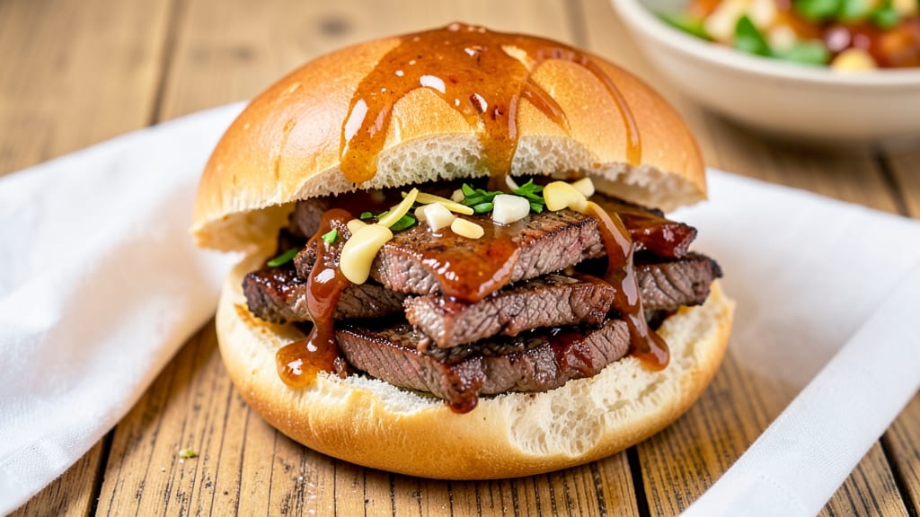 BBQ Beef on a Bun Recipe: Smoky-Sweet Crust and Juicy Bites