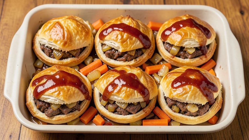 BBQ Beef Cups Recipe: Smoky-Spiced Meatballs in Flaky Puff Pastry