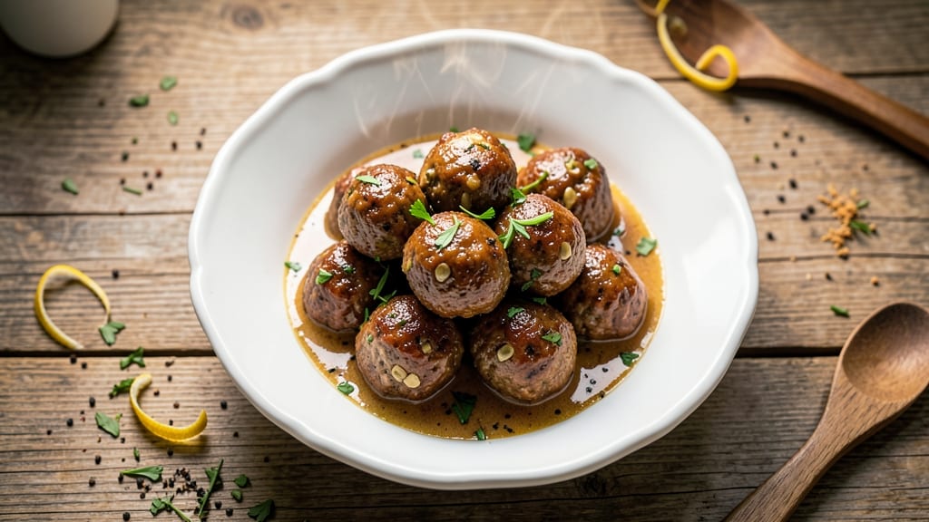 All-Beef Swedish Meatballs Recipe: Juicy Centers and Crispy Pan-Crusted Top