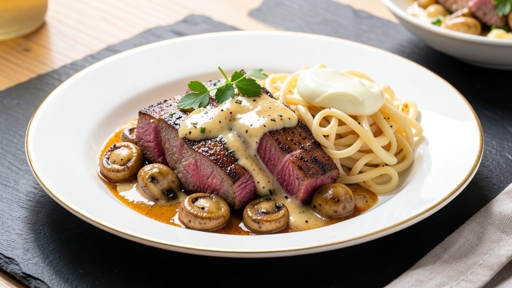 Balthazar Beef Stroganoff Recipe: Wine-Braised Beef Over Egg Noodles