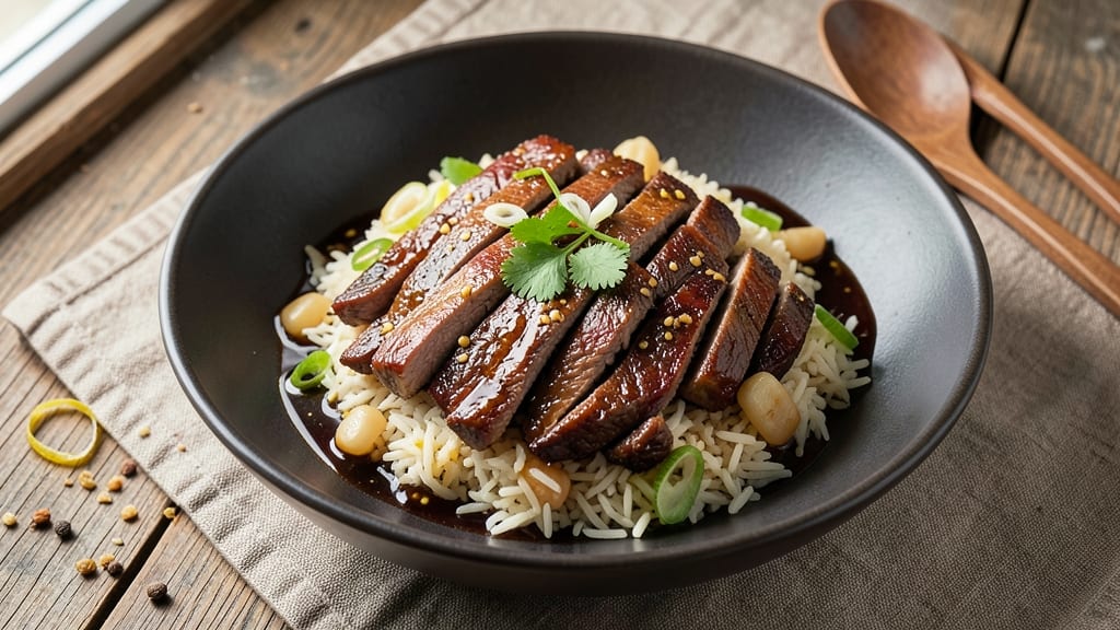 Andy Cooks Mongolian Beef Recipe: Sweet-Spiced Soy Glaze That Caramelizes On the Wok