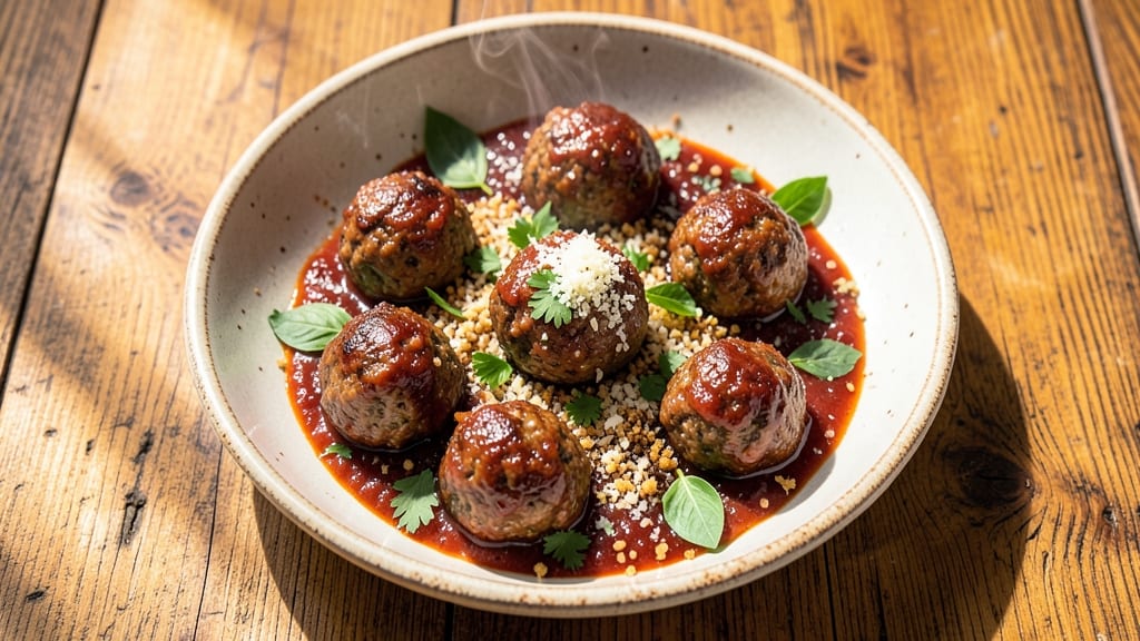 All-Beef Italian Meatballs Recipe: Handcrafted Bites with Herby Wine Braise