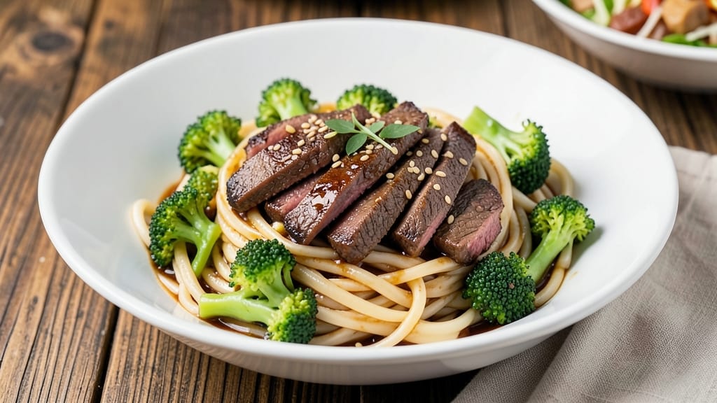 Beef and Broccoli Udon Noodles Recipe: Wok-Tossed Soy-Ginger Crunch With Silky Noodles