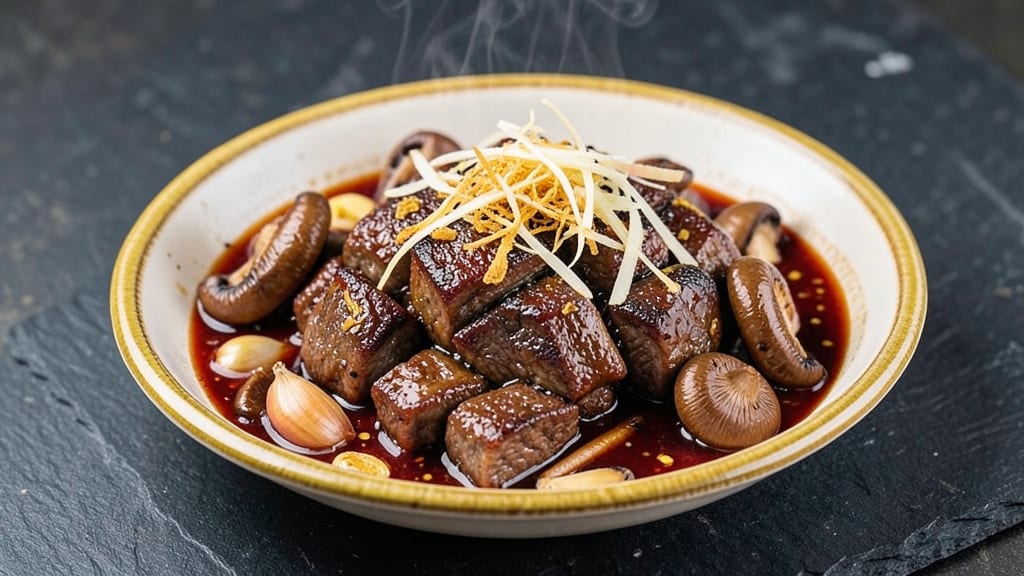 Beef and Mushroom Filipino Recipe: Soy-Sauce Braised Richness With Silky Rice Noodles