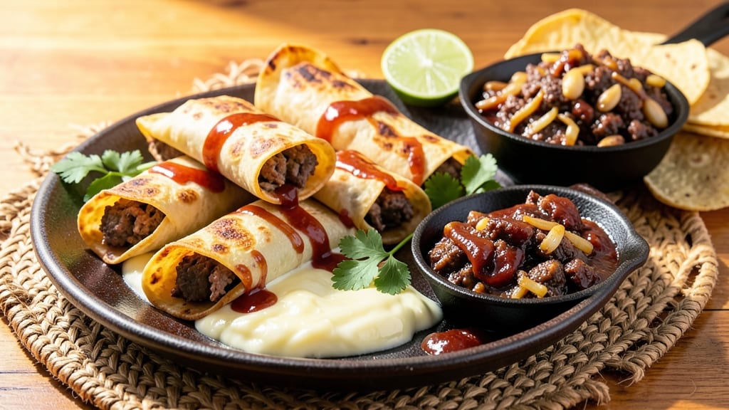Authentic Beef Flautas Recipe: Crispy Tortilla Wraps With Spiced Cheese Rivers