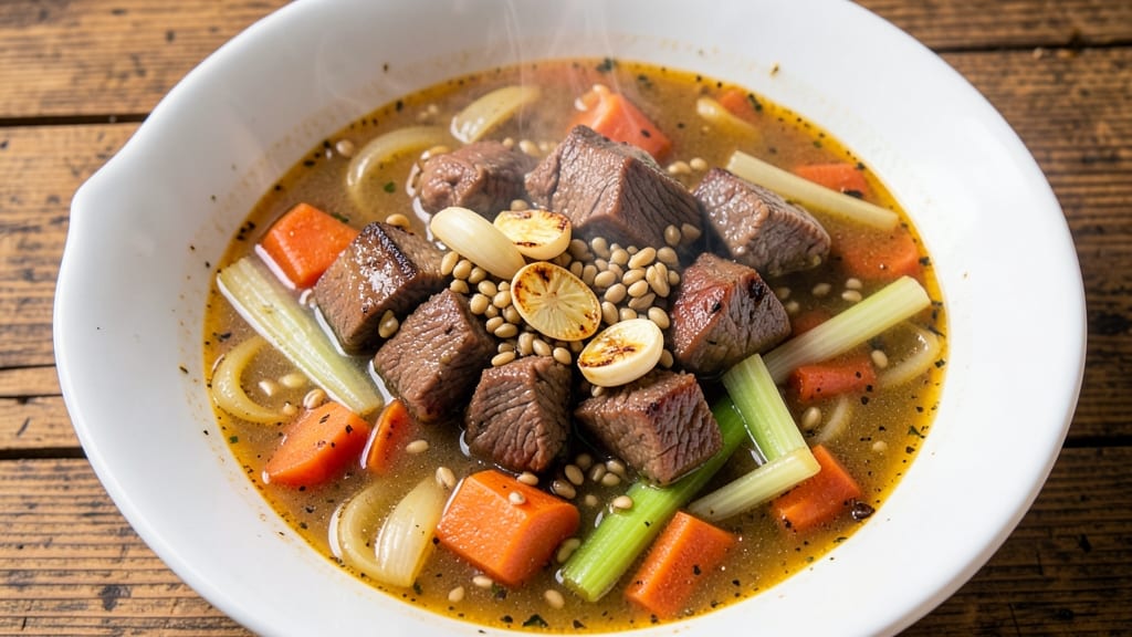 Beef Barley and Bean Soup Recipe: Hearty One-Pot Meal With Earthy Depth