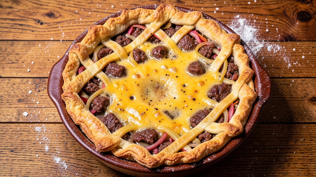 Beef and Cheddar Pie Recipe: Crispy Top, Melty Layers, One-Pan Magic