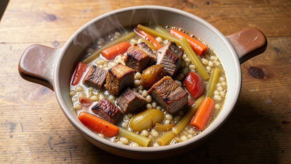 Beef Barley Soup Pressure Cooker Recipe: Ultra-Tender Beef and Chewy Barley in 30 Minutes