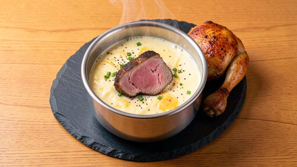Beef and Chicken Fondue Recipe: Warm, Melty Cheese Pool With Crispy Bread Bites
