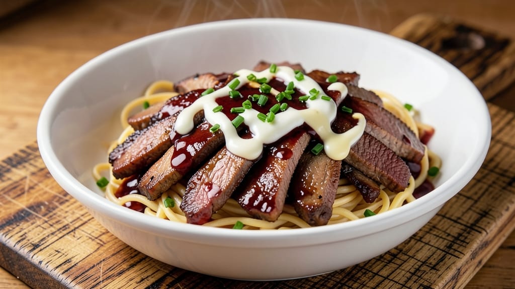 Air Fryer Beef Stroganoff Recipe: Crispy Noodles with Creamy Wine-Sauced Beef