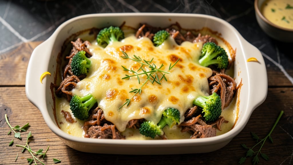 Beef and Broccoli Casserole Recipe: Cheesy Crisp-Top Comfort in One Pan
