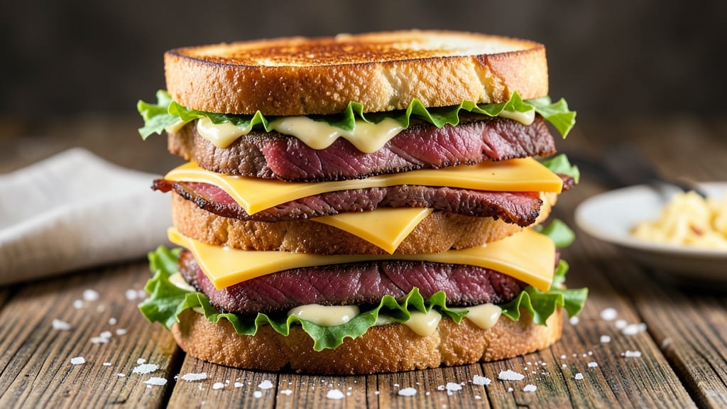 Beef and Cheese Sandwiches Recipe: Crispy Grilled Layers With Melty Centers