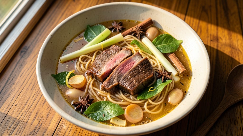 Authentic Thai Beef Noodle Soup Recipe: Fragrant Lemongrass and Galangal Infusion