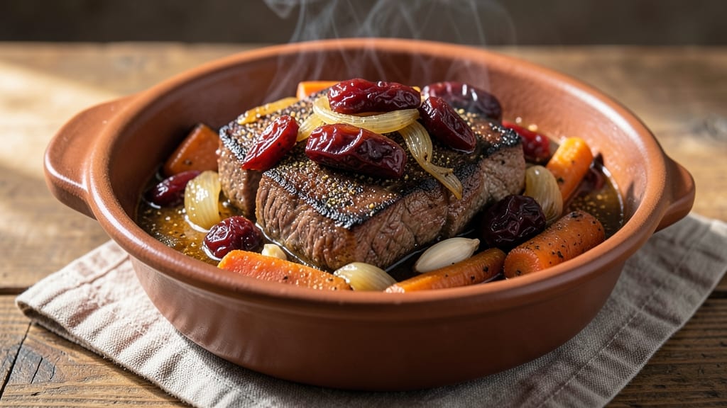 Beef and Prune Tagine Recipe: Sweet-Savory Moroccan Stew in One Pot