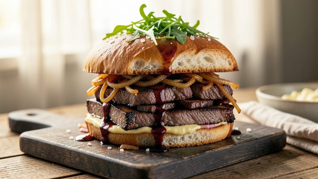 Au Jus Beef Sandwich Recipe: Crusty Rolls Soaked in Savory Gravy