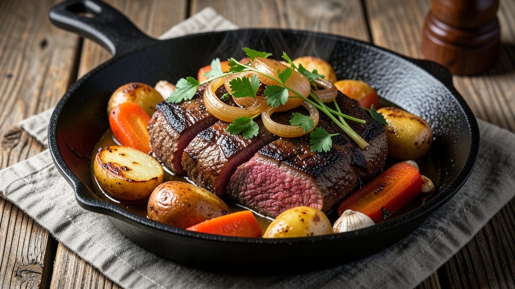 Beef Anyhow Recipe: Slow-Cooked Pot Roast With Caramelized Onion Crust