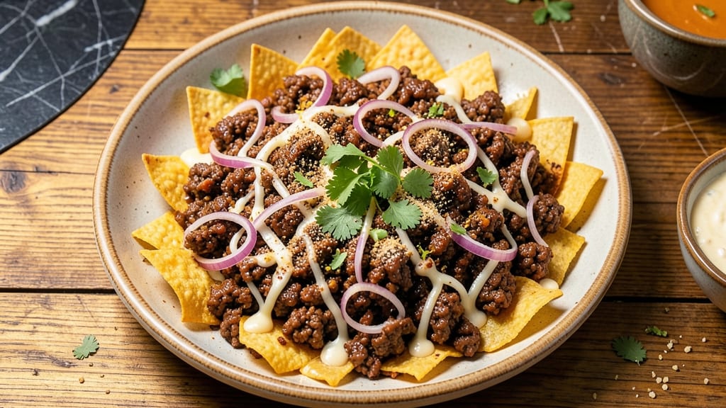 Air Fryer Beef Nachos Recipe: Crispy Tortilla Stacks With Melty Cheese Rivers