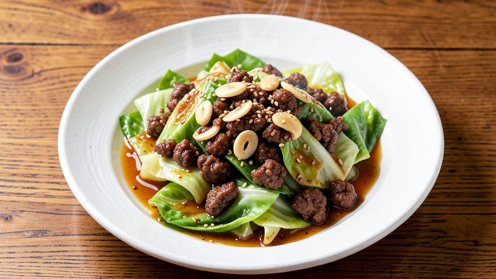 Asian Cabbage and Ground Beef Recipe: Wok-Seared Savory-Sweet Balance