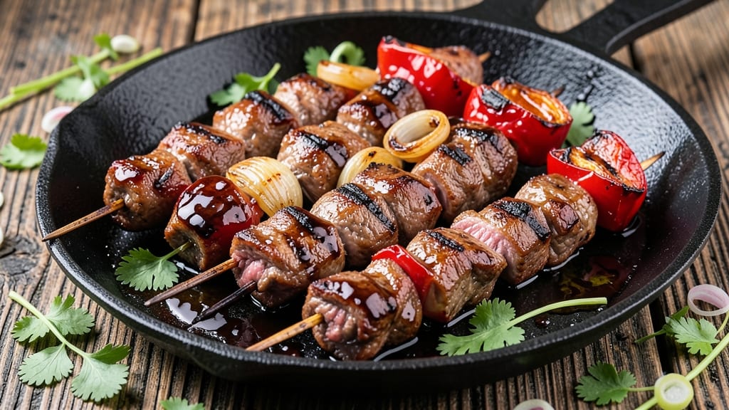 Barbecue Beef Kebabs Recipe: Charred, Smoky, and Juicy Skewers in 30 Minutes