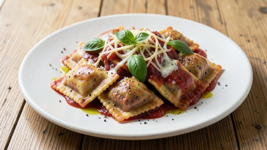 Baked Beef Ravioli Recipe: Golden Crusts With Cheesy Pull-Apart Magic