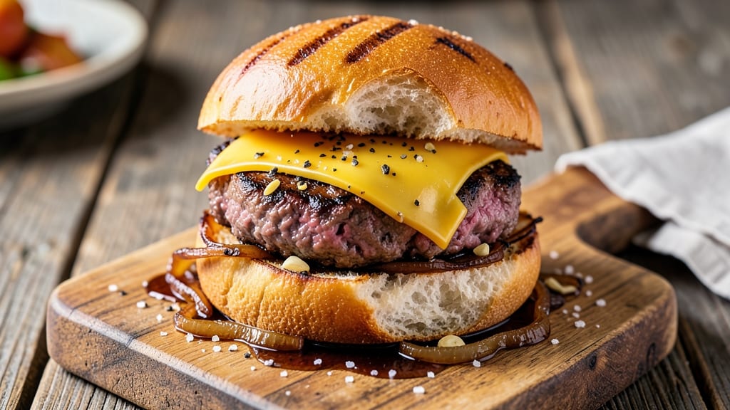 Beef And Cheese Burgers Recipe: Juicy Patties With Melted Cheese Rivers