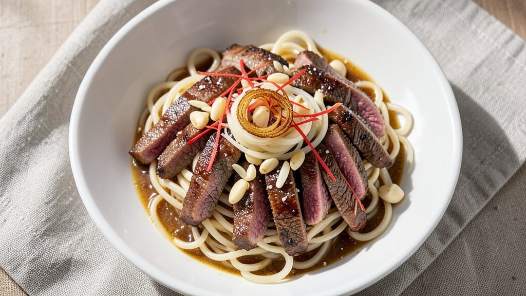 Beef and Homemade Egg Noodles Recipe: Savory Beef Stir-Fry With Hand-Pulled Noodles