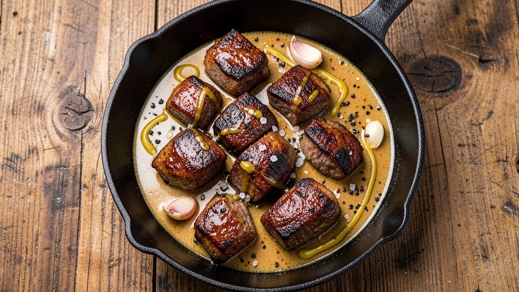 Angus Beef Chunks Recipe: Smoky Garlic Butter Crust With Juicy Centers