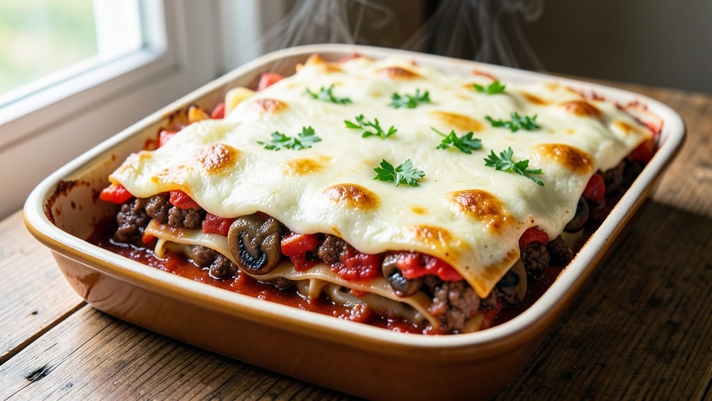 Beef and Mushroom Lasagna Recipe: Layered Richness With Umami Depth