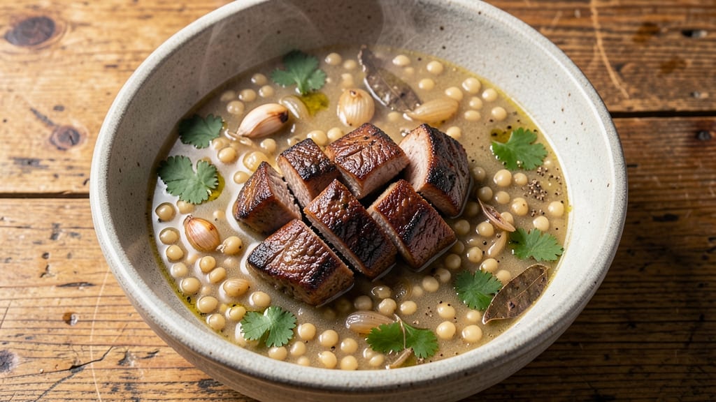 Beef and Hominy Soup Recipe: Smoky Corn and Beef Stew With Hearty Depth