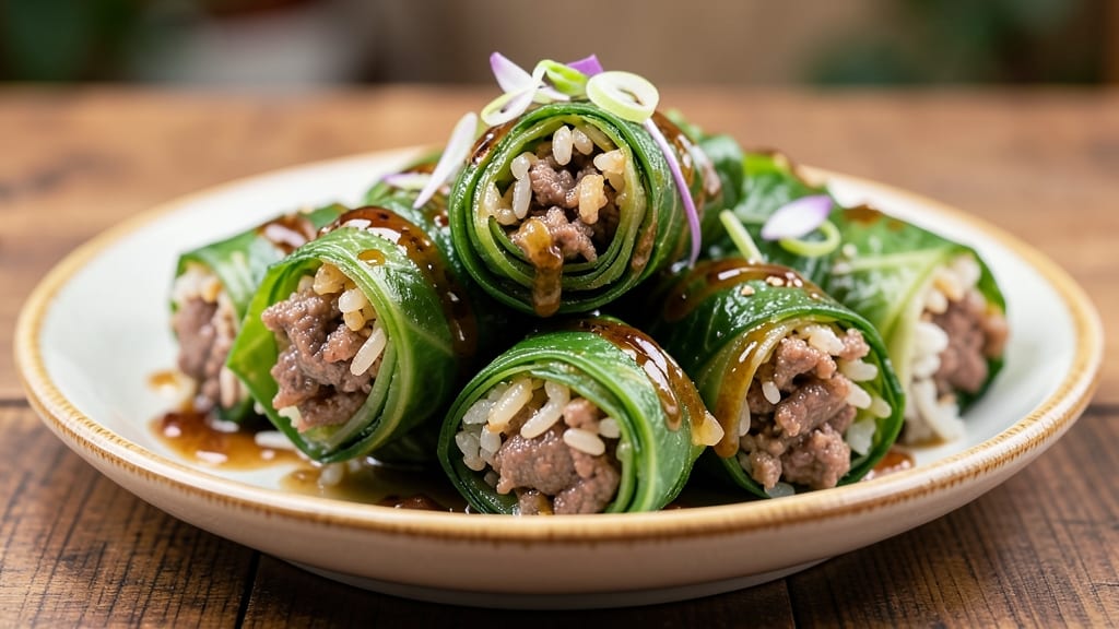 Beef and Rice Cabbage Rolls Recipe: Crispy Edges and Hearty Filling in One Pot