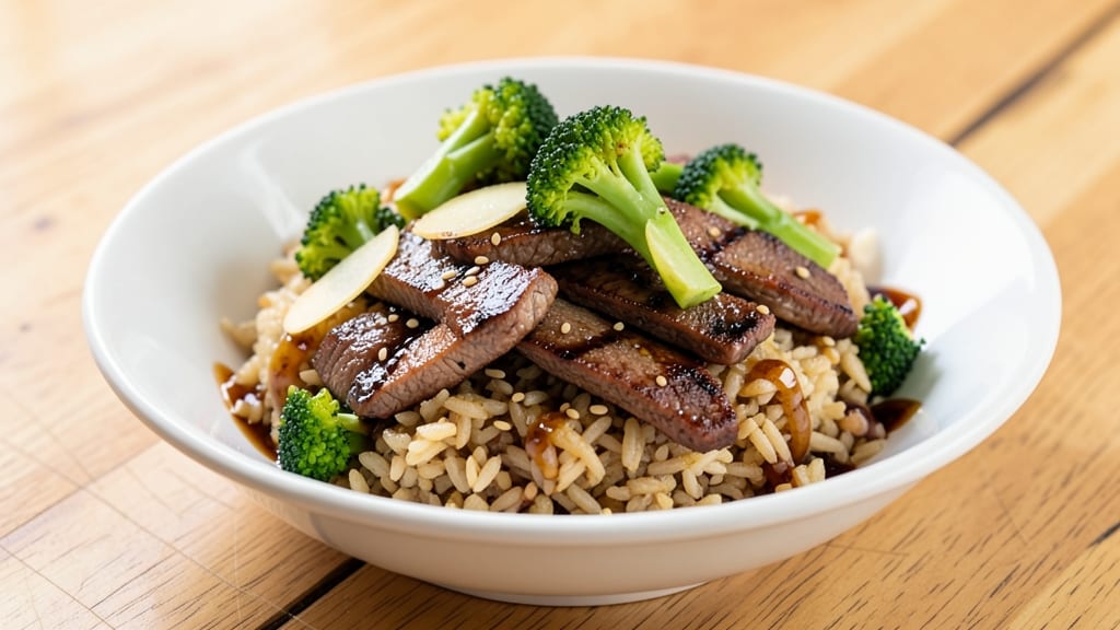 Beef and Broccoli Fried Rice Recipe: Wok-Tossed Crunch With Silky Soy-Ginger Bites