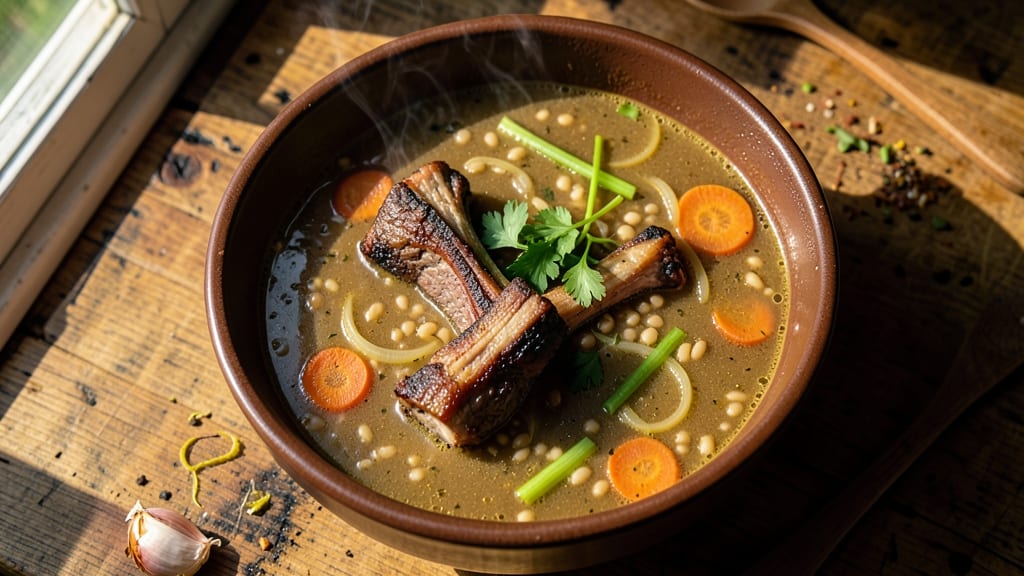 Beef Barley Soup Recipe With Prime Rib Bones: Rich Bone Broth Depth From First Bite