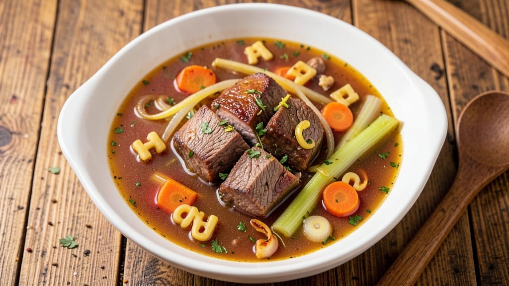Beef Alphabet Soup Recipe: Homestyle Comfort With Tender Beef Chunks