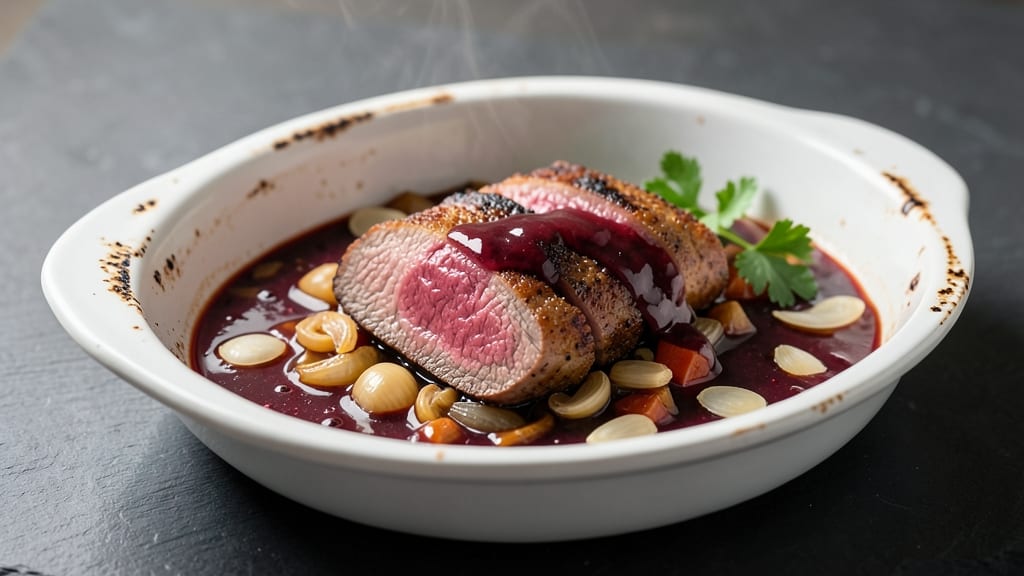 Beef Au Jus Sauce Recipe: Deep Wine-Red Richness From Pan Drippings