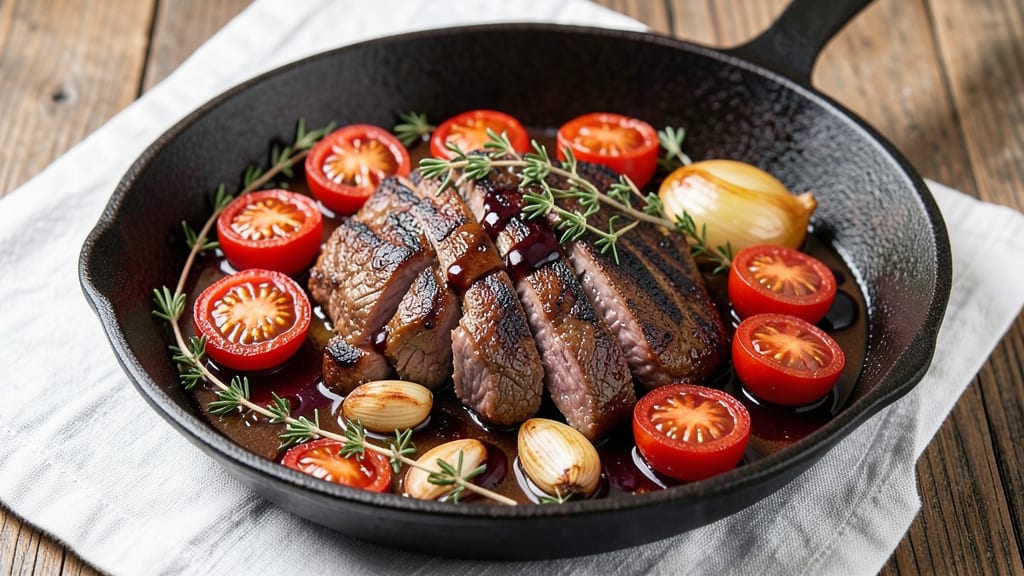 Beef and Cherry Tomato Recipe: Bold Wine-Braised Stew With Juicy Chunks