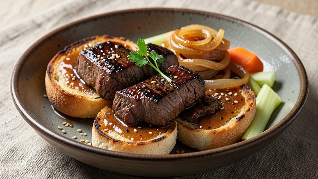 Beef Bagel Soup Recipe: Smoky Onion and Matzo Crust Topping Twist