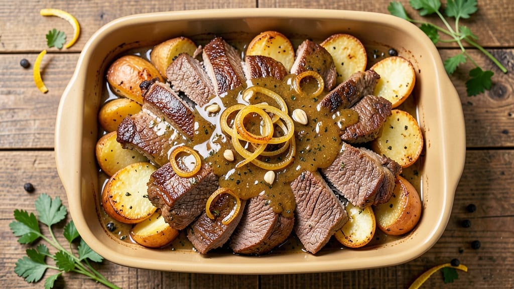 Amish Beef and Potato Casserole Recipe: Savory Gravy-Braised Layers of Tender Meat and Fluffy Spuds