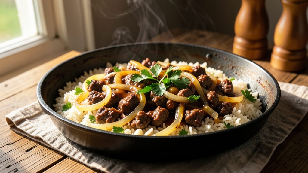 Beef Baked Rice Recipe: Savory Meat and Fragrant Rice in One Pan