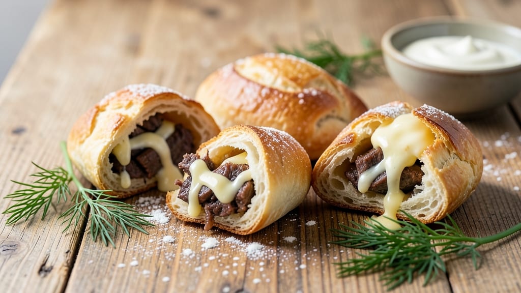 Beef and Cheese Piroshki Recipe: Flaky Dough Wrapped in Savory Cheese